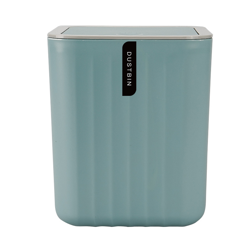 Escritorio pequeño bote de basura plástico color sólido mini coche con tapa creativo baño lavado tocador almacenamiento cesta papel