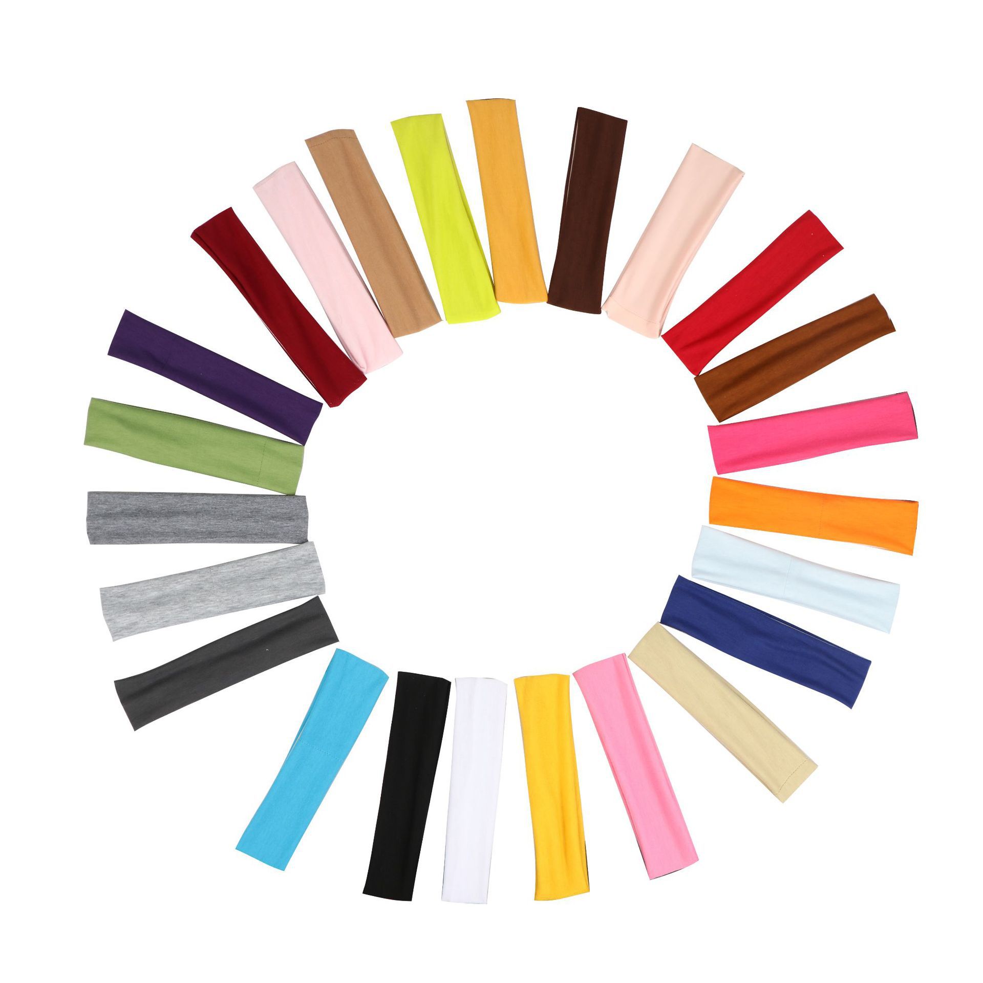15g Weight Hair Band Hair Accessories Type 1 Piece Quantity Daily, Sports Occasion Polyester Material Solid Color Pattern Women's Gender Simple Style, Classic Style Style 24 Colors New Sweat-Absorbent Running Fitness Exercise Hair Band Anti-Sweat Band Stretch Multicolor Gift Yoga Headband Hair Accessory 2