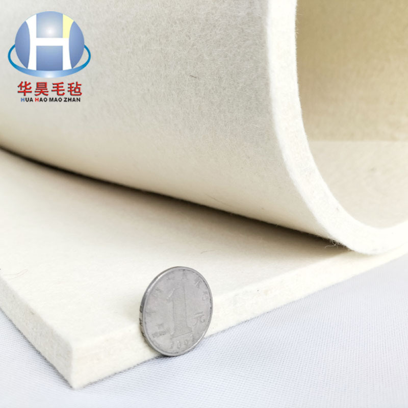 供应澳毛羊毛毡 松软加硬羊毛毡 缓冲吸油细白工业羊毛毡