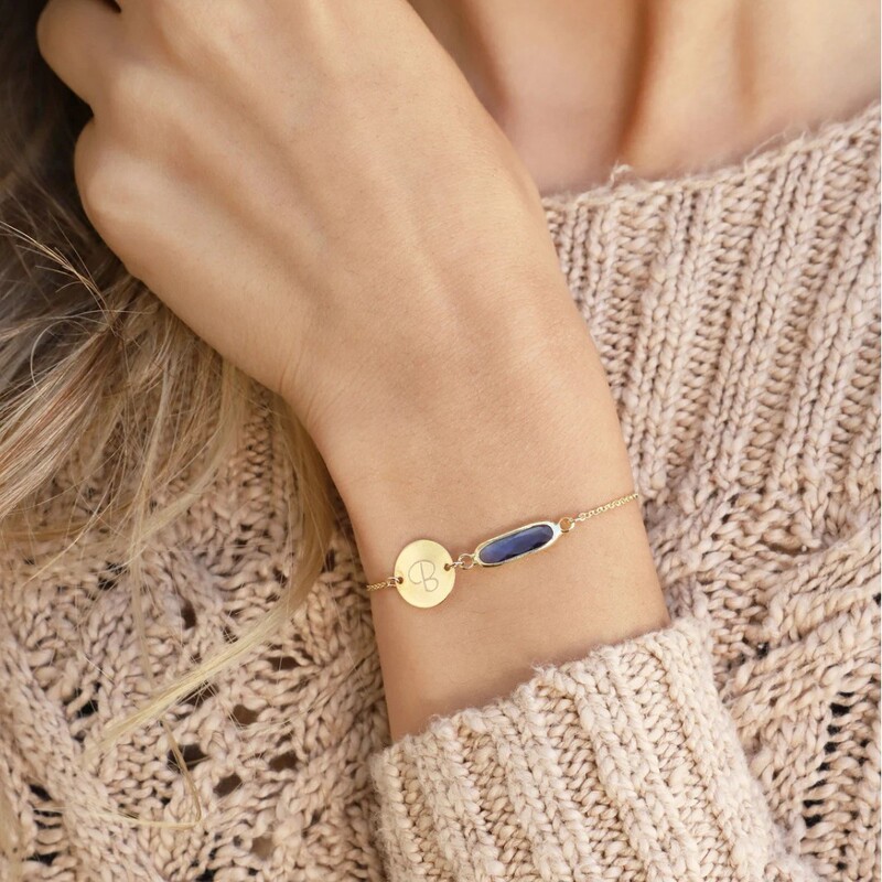 Birthday Gift Initials High-End Retro Bracelet Temperament New Fashion Popular Niche Name Factory Direct Sale