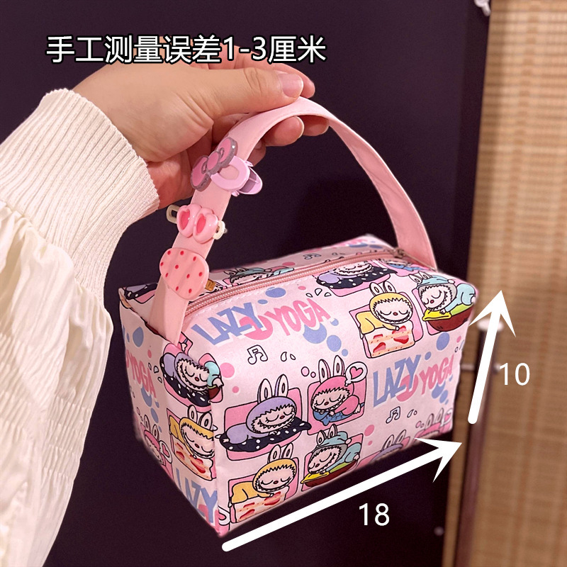 化粧品バッグコレクション猫便利な化粧品バッグ旅行トイレタリー収納袋立体ハンドバッグ大容量|undefined