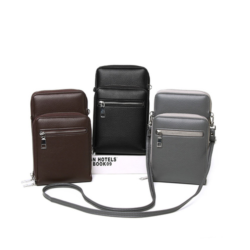 2024 new bags for men, solid color zipper bag, men's crossbody bag, outdoor messenger bag, shoulder tool bag