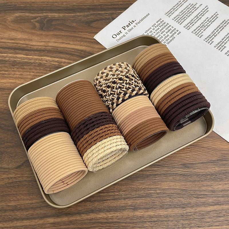 Cuerda para el cabello atada, verano 2025, nuevo anillo para el cabello, banda de goma duradera de alta elasticidad para mujer, cuerda para el cabello simple y de alta calidad