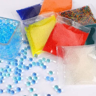 Water absorption marbles Crystal bullet expansion water drop bullet water absorption gel beads water bomb 7-8mm wholesale water absorption beads bubble big beads