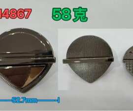 箱包五金配件时尚扇形插锁新款插锁手袋箱包插锁