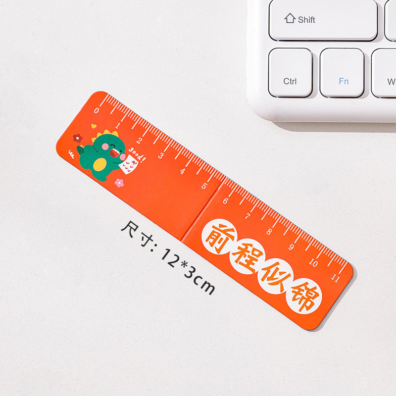 Reglas de marcadores plegables de dibujos animados regalos creativos de estudiantes pueden atraer a los estudiantes pequeños regalos de marcadores de papelería carpeta