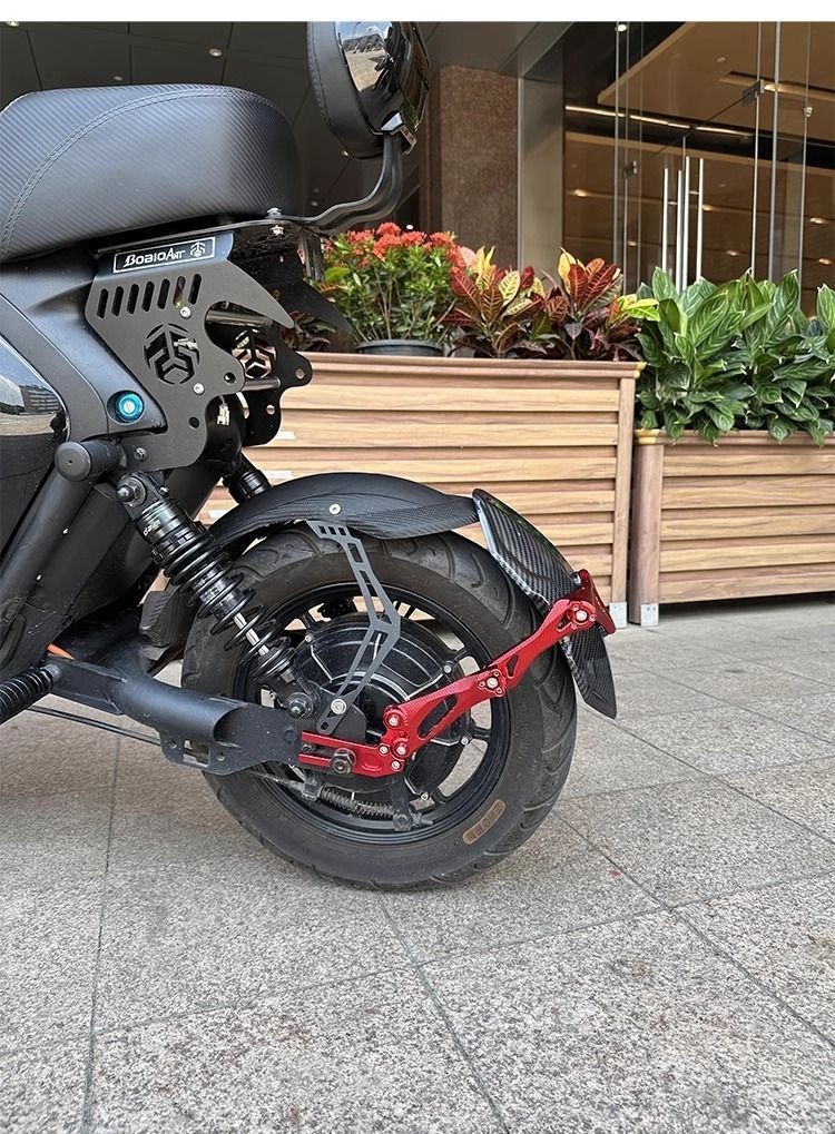 Suitable for No.9 Electric Vehicle Mechanic Mmax90/Mmax Second Generation 110P Rear Fender Splash Guard Rear Shield