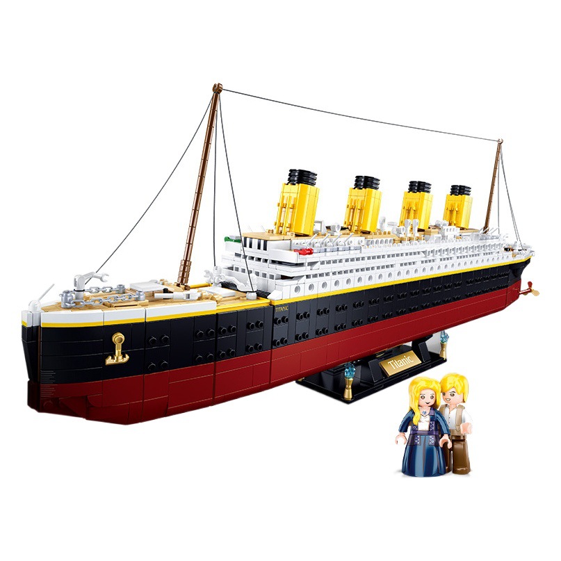 Luban B0577 Titanic nave modelo bloques de construcción grande montado juguetes 0576 adulto alta dificultad