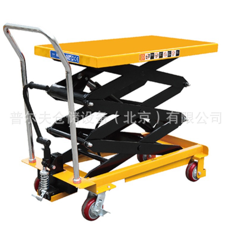 800kg Manual Hydraulic Single Truck Scissor Lift Table