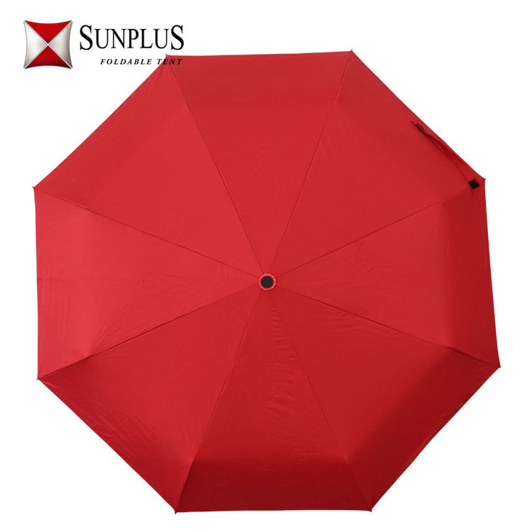 Factory-advertised 3-fold folding creative straight-handle umbrella, sunshade, and rain/sun dual-purpose retractable umbrella for advertising.