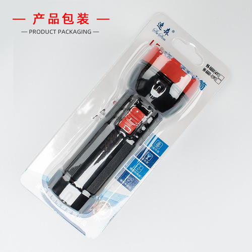 Strong LED rechargeable flashlight household portable emergency lighting hotel rental room fire inspection