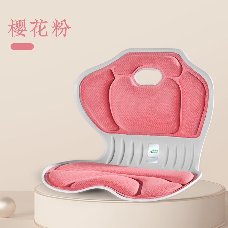 日本製花びら型腰痛対策クッション、姿勢矯正、美尻効果、オフィス用メモリーフォームクッション、背骨保護、猫背防止、長時間座っても疲れにくい神器