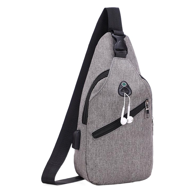 Bolsa de pecho de los hombres de estilo coreano de moda de lona bolsa casual al aire libre pequeña mochila de moda bolsa de hombro bolsa de mensajero bolsa de cintura suministro al por mayor