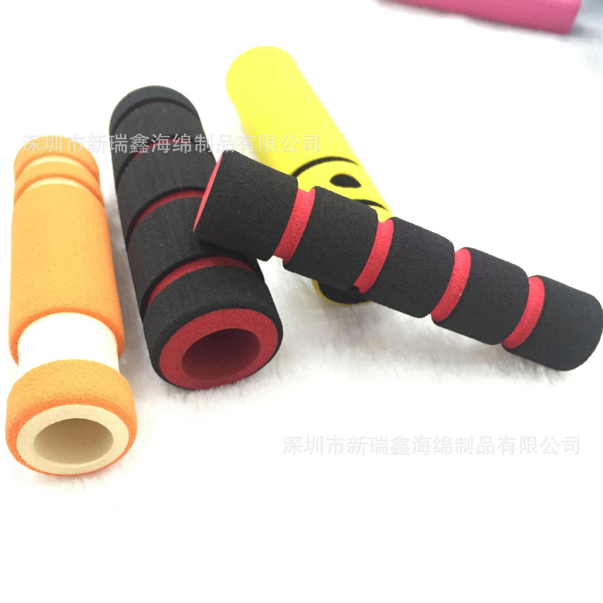 厂家定制eva磨砂泡棉管 NBR发泡管防滑耐磨手把套 指印发泡橡塑管