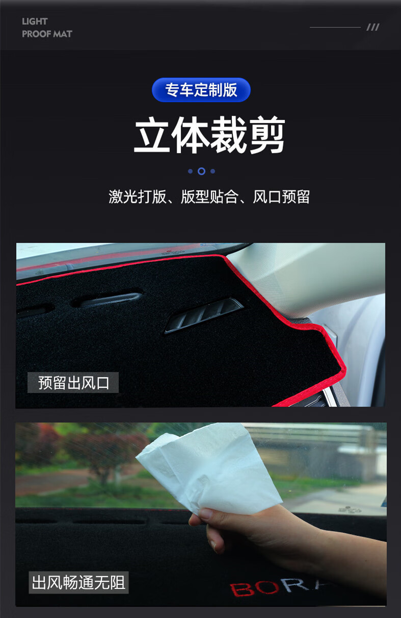 Suitable for 20-25 Models of Mazda 3 Axela Dashboard Light-Proof Mat Modified Decorative Car Accessories 2