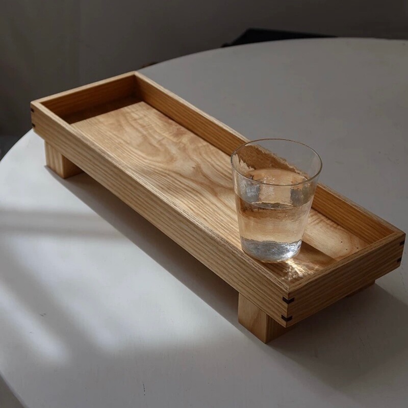 Danish Style Solid Wood Square Tray Tea Tray Coffee Tray