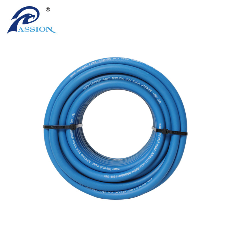 5/16“ 高强度蓝色氧气管，耐老化抗爆裂，焊接切割必备软管