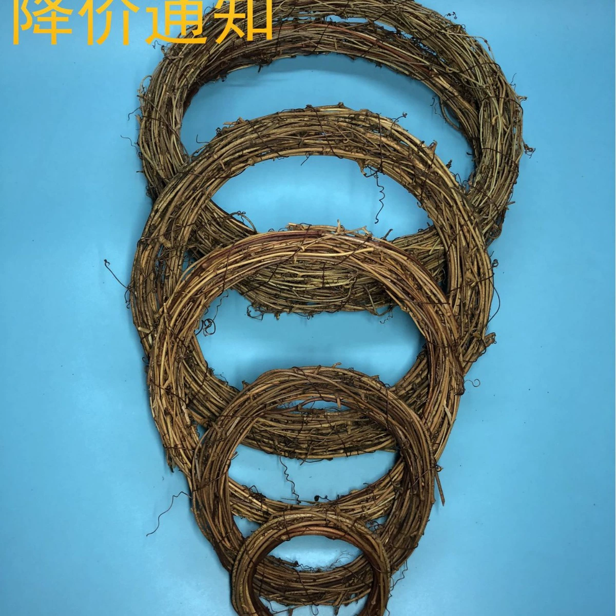 Tufu Vine кольцо индонезийская лоза кольцо Рождественские украшения ротанга кольцо Рождественские украшения материалы оптом