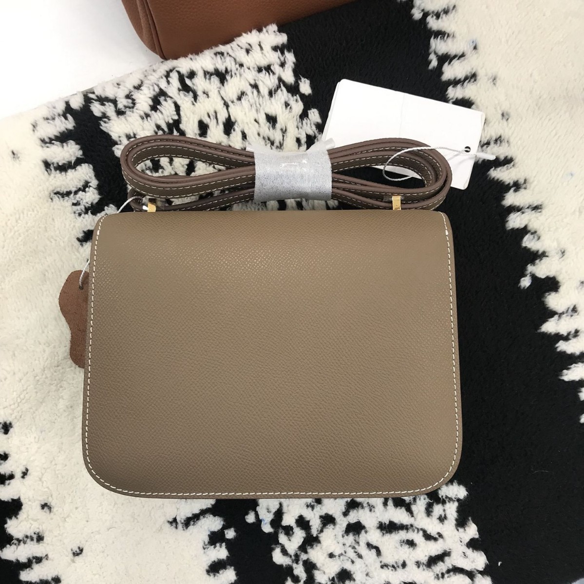 Cowhide Leather Crossbody Small Square Bag H-Buckle Lizard Pattern Flight Attendant Bag Trendy 2025 Genuine Leather Handbag
