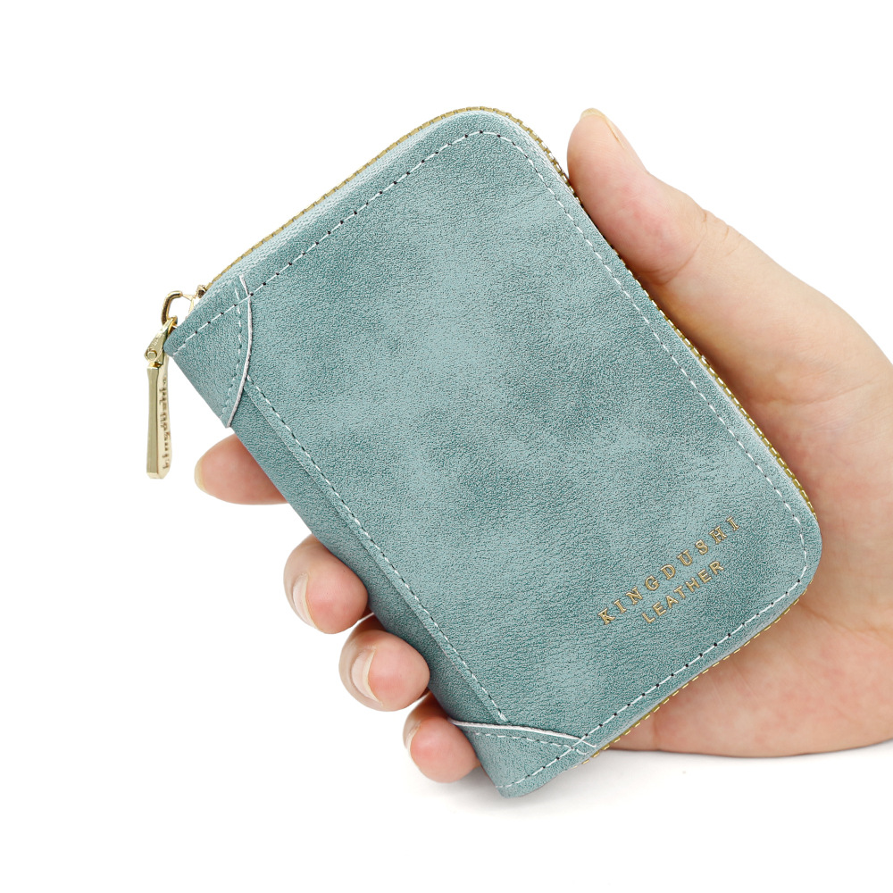 Nuevo tarjetero exquisito PU textura esmerilada bolsa de tarjetero de múltiples tarjetas de gran capacidad bolsa de órgano monedero bolsa de tarjetero al por mayor