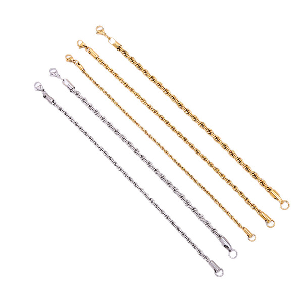 bracelet stainless steel with pigtail