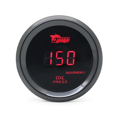 52mm Car Modified Digital Display 12V: automobile instrument - oil-pressure-gauge-psi