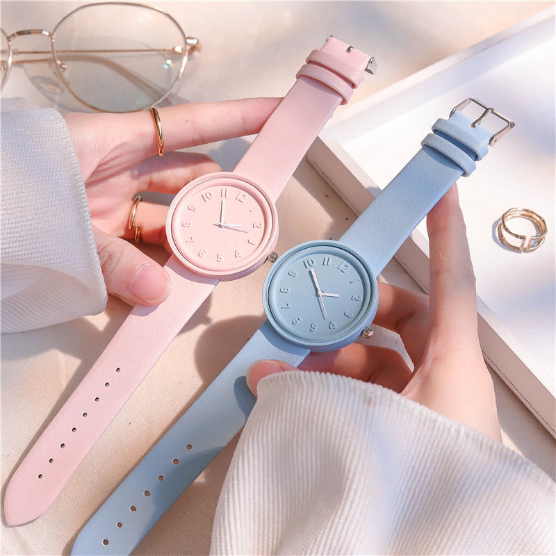 Simple Style Solid Color Buckle Quartz Women's Watches display picture 7