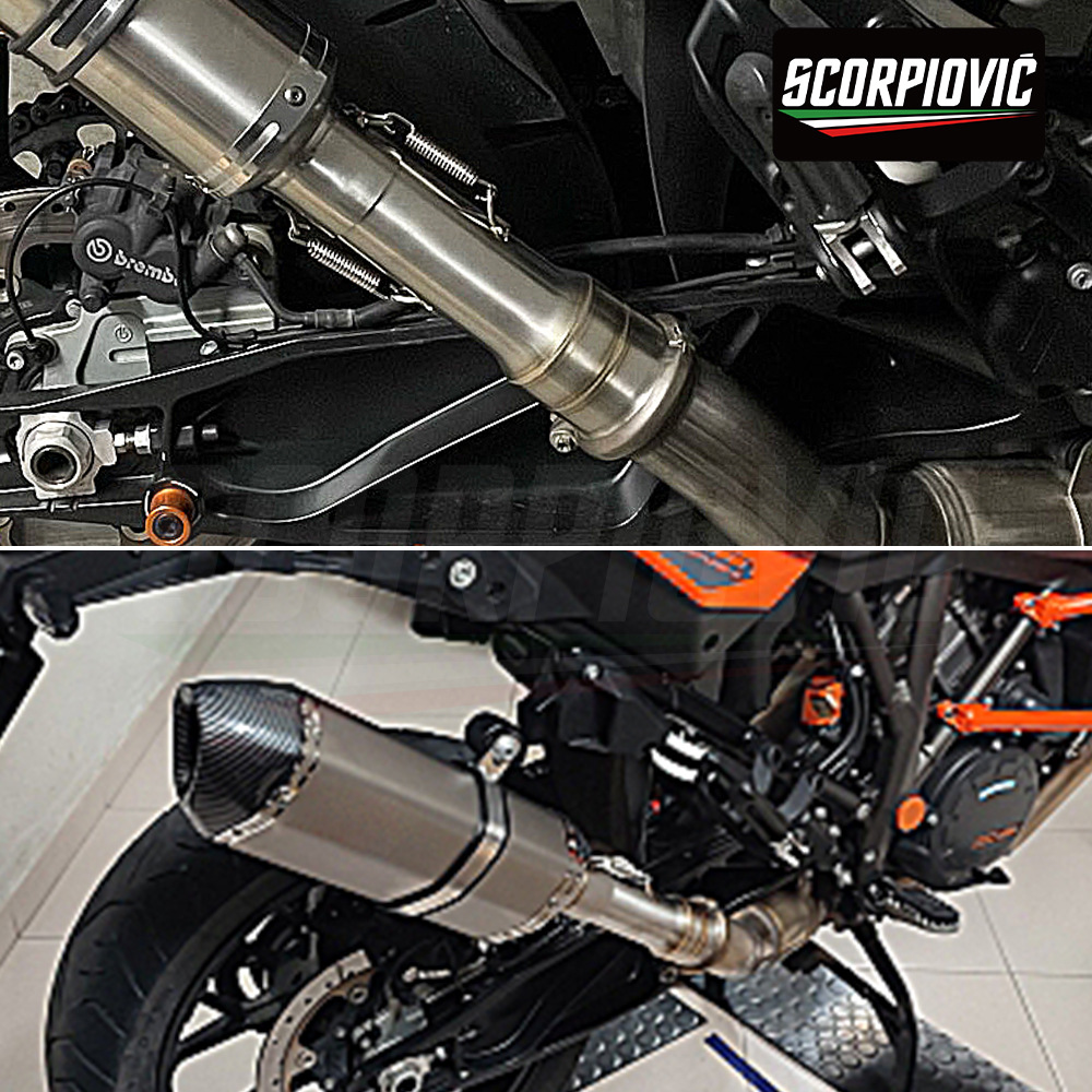1050 1090 1190 1290ADV exhaust pipe stainless steel middle and tail section 2013-2019 non-destructive installation