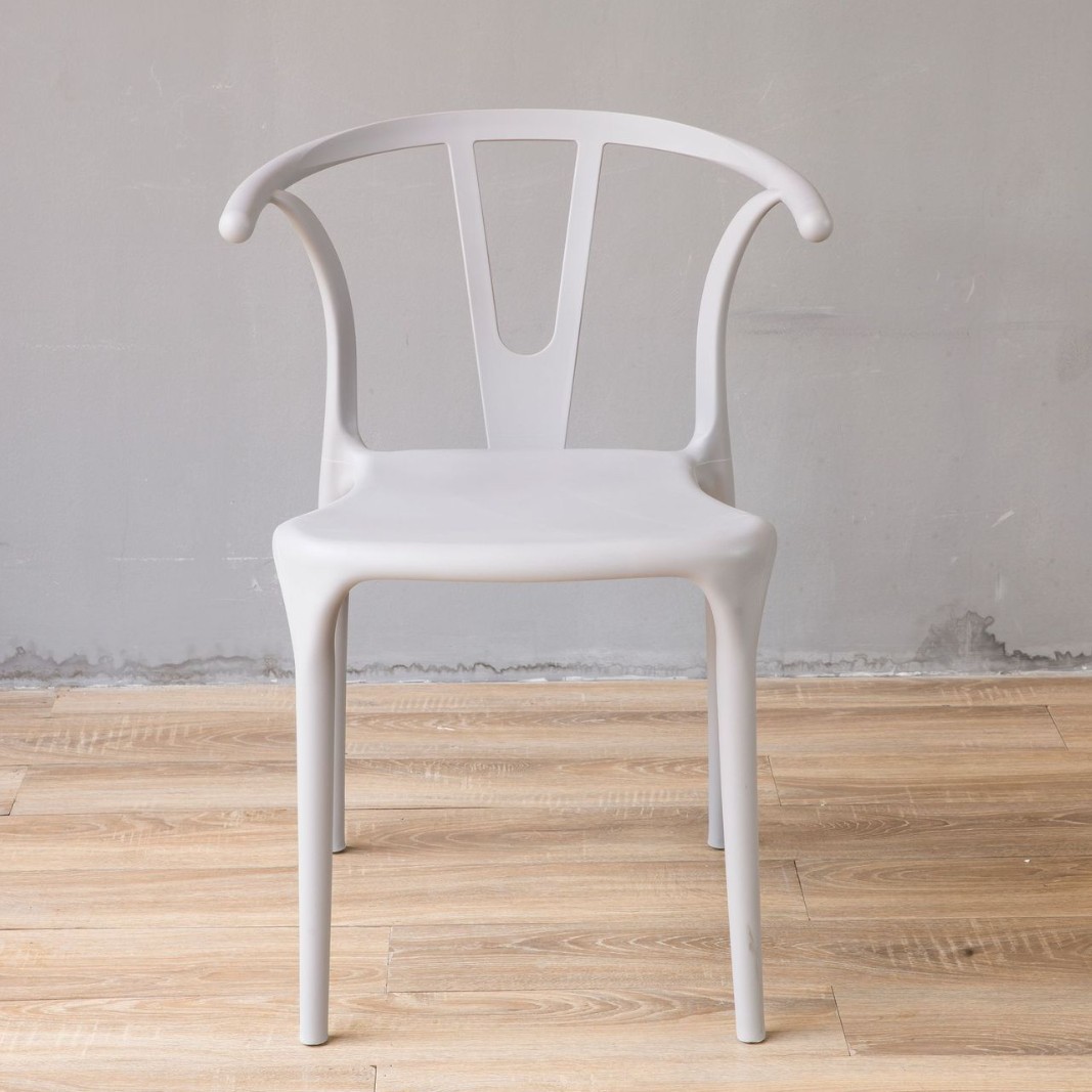 Venta al por mayor transfronteriza silla de plástico nórdico cafetería Silla de ocio leche té postre tienda Internet celebridad respaldo mesa y silla