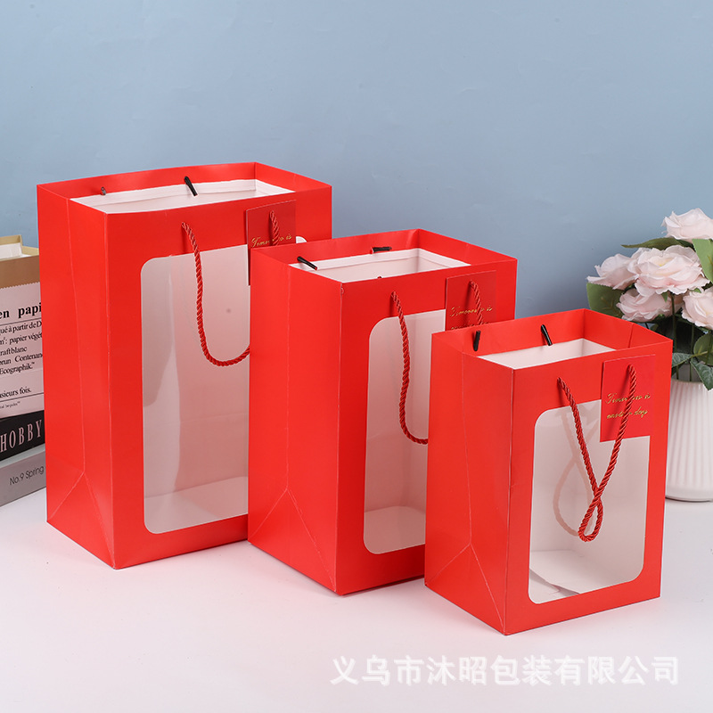 빨간색, 230g, 길이, 너비 및 높이 14*8*18 태그 3가닥 로프