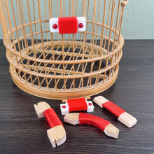 新款画眉啄木手扣提性磨嘴练习练嘴啄珠啄木画眉用品鸟笼配件