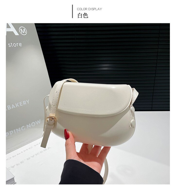 简约时尚纯色斜挎包女夏季新款复古简约通勤时髦洋气感单肩|undefined