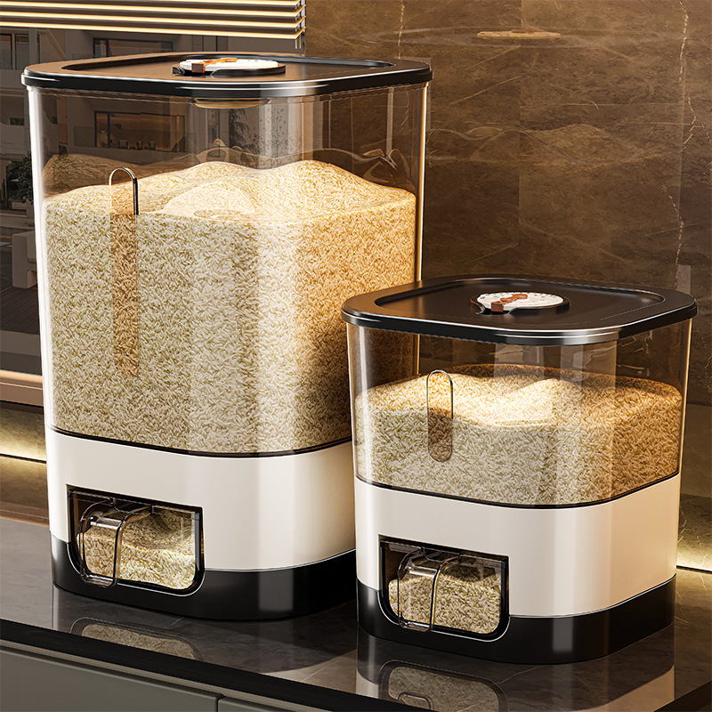 Rice Bucket Insect-proof Moisture-proof Sealed Rice Tank Household Rice Noodles Drawer Rice Storage Box Rice Storage Box Food Grade