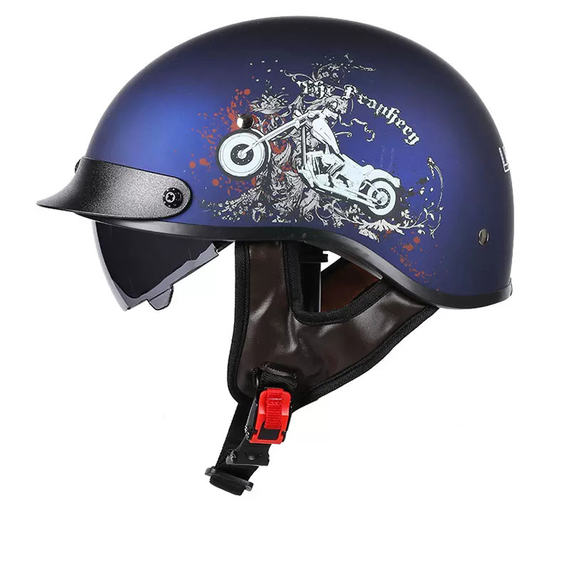 Casco retro de media cara con certificación 3C, casco de motocicleta con visera, casco de seguridad para vehículos eléctricos, casco de motocicleta, exportación de fábrica, DOT