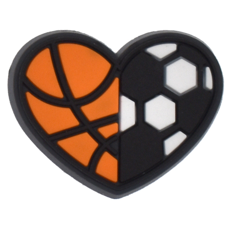 Fabricantes directos zapatos de baloncesto accesorios de flores DIY extraíble suave zapatos de PVC Accesorios de flores Accesorios