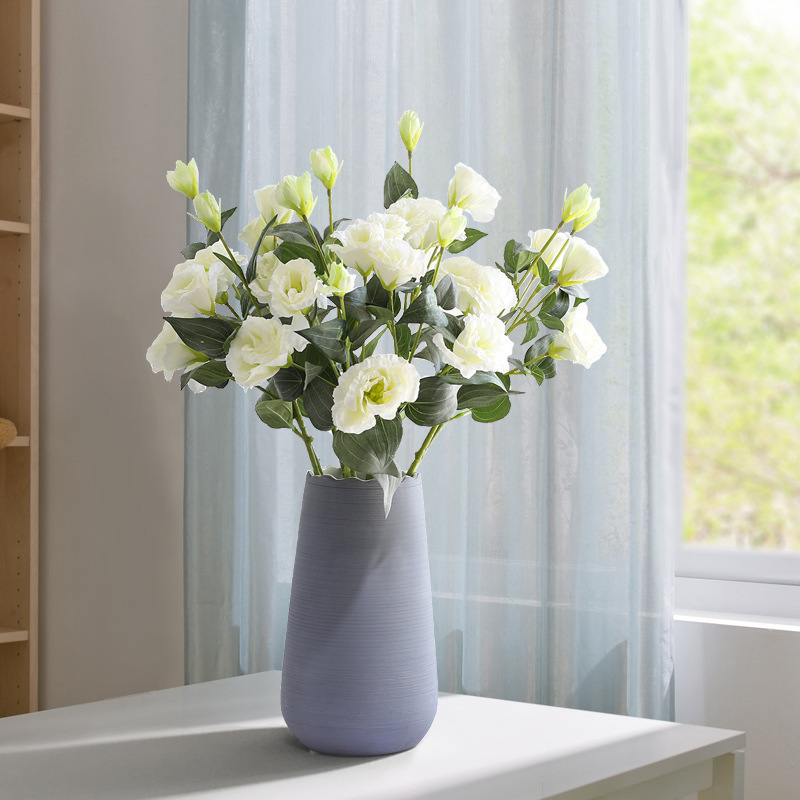 Simulated Lisianthus 4-Head Platycodon Artificial Flower Fake Flower Ornaments Living Room Home Decoration Wedding Photography Props Wholesale Simulated Lisianthus 4-Head Platycodon Artificial Flower Fake Flower Ornaments Living Room Home Decoration Wedding Photography Props Wholesale