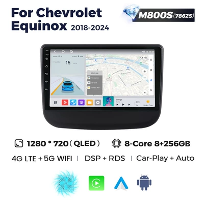 DVD Navigation, 2018-2024 Chevrolet Equinox - m800s-8256-eight-core-full-network-communication