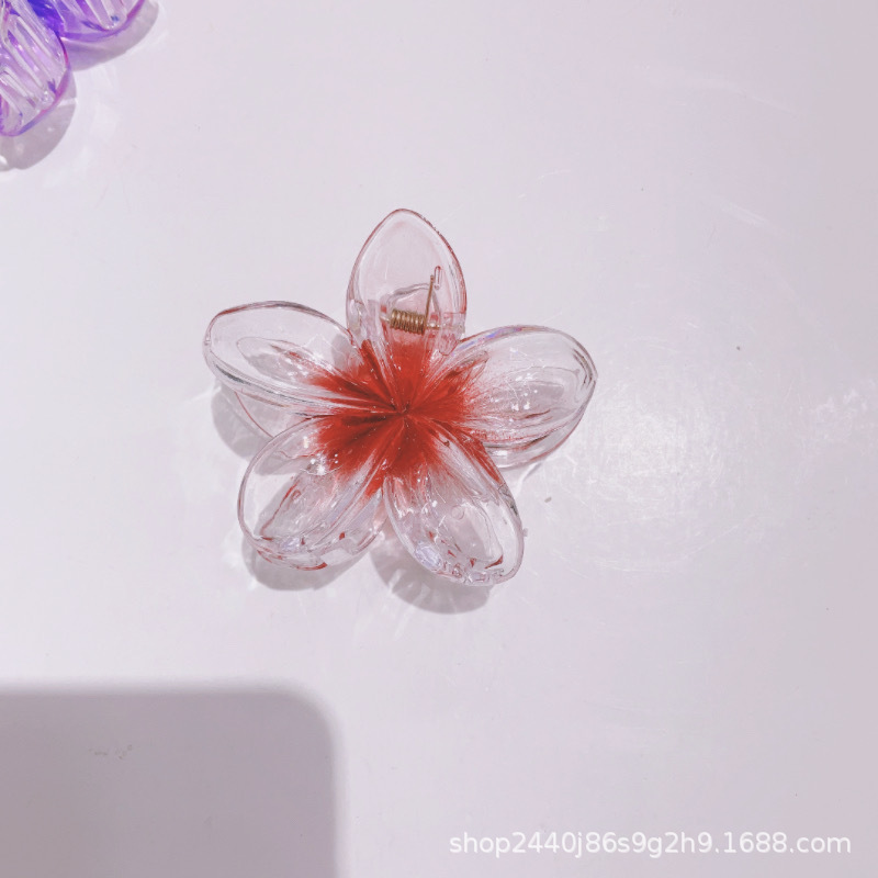 ビーチのリゾート風の卵の花のヘアピンの女性の後頭部の半分の髪のクリップの気質のサメのクリップの髪の飾り