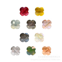 精品珠子 玻璃鉆DIY手工飾品項鏈耳環吊墜配件材料仿捷克鉆四葉草