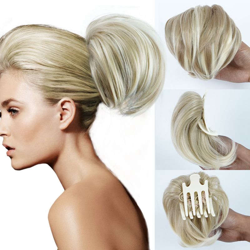 Cabelo sintético novo estilo rabo de cavalo curto encaracolado_voghion.com