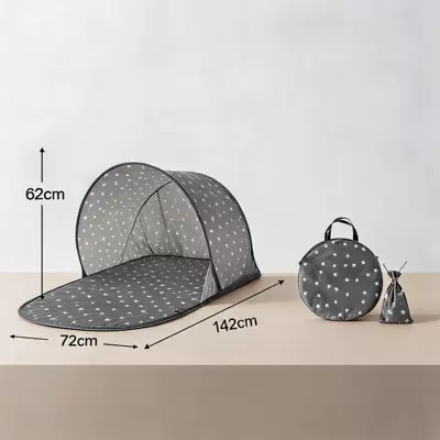 Outdoor beach sunshade single-person quick-open no-build pop-up tent, one-piece delivery, park sun protection