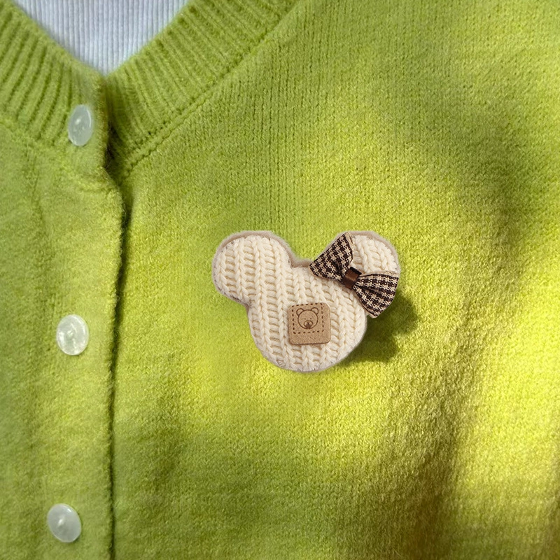 Милой вязанный мультфильм брошь handmade, булавка, аксессуар для сумки, DIY