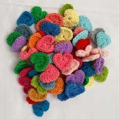 卸売ウールラブニットアクセサリーハンドフックピーチハートフラワー DIY 衣類帽子ヘアピンアクセサリーアクセサリー秋と冬