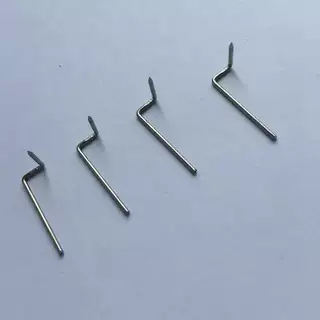 多角度折弯导电 两边打K点插针 连接器镀银方L针 t针厂家批发
