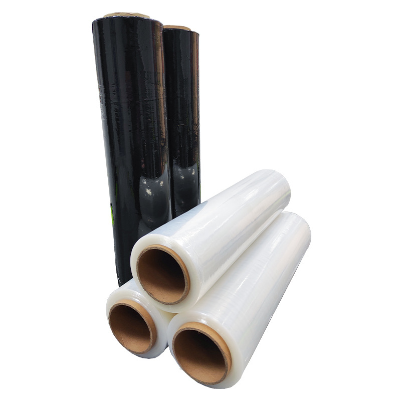 Película estirable negra Shenzhen paquete universal transparente PE película estirable Guangzhou Nansha película estirable punto película estirable