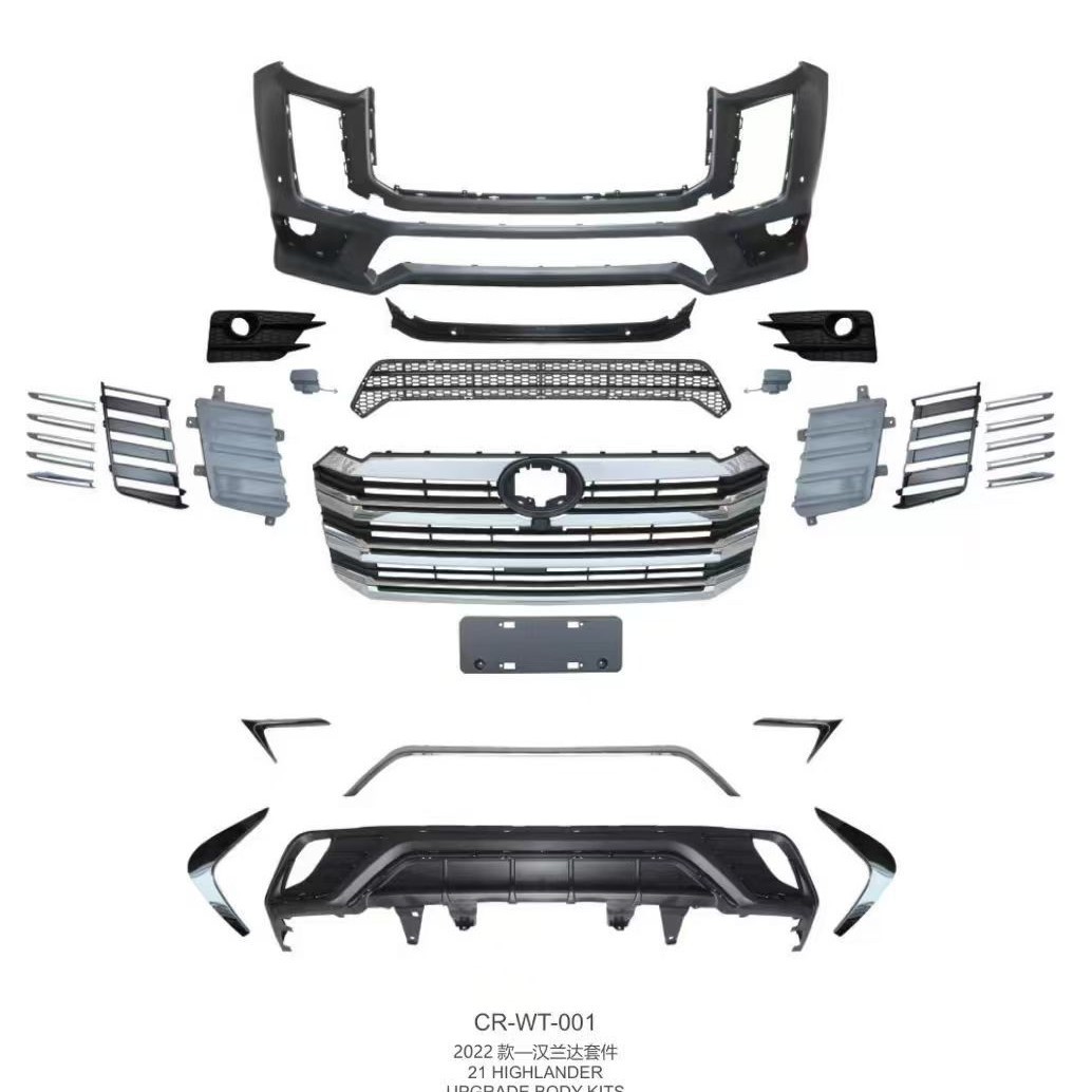 Suitable for 22 Highlander Front and Rear Large Surround Land Release Modified Lc300 Front Face Decorative Accessories