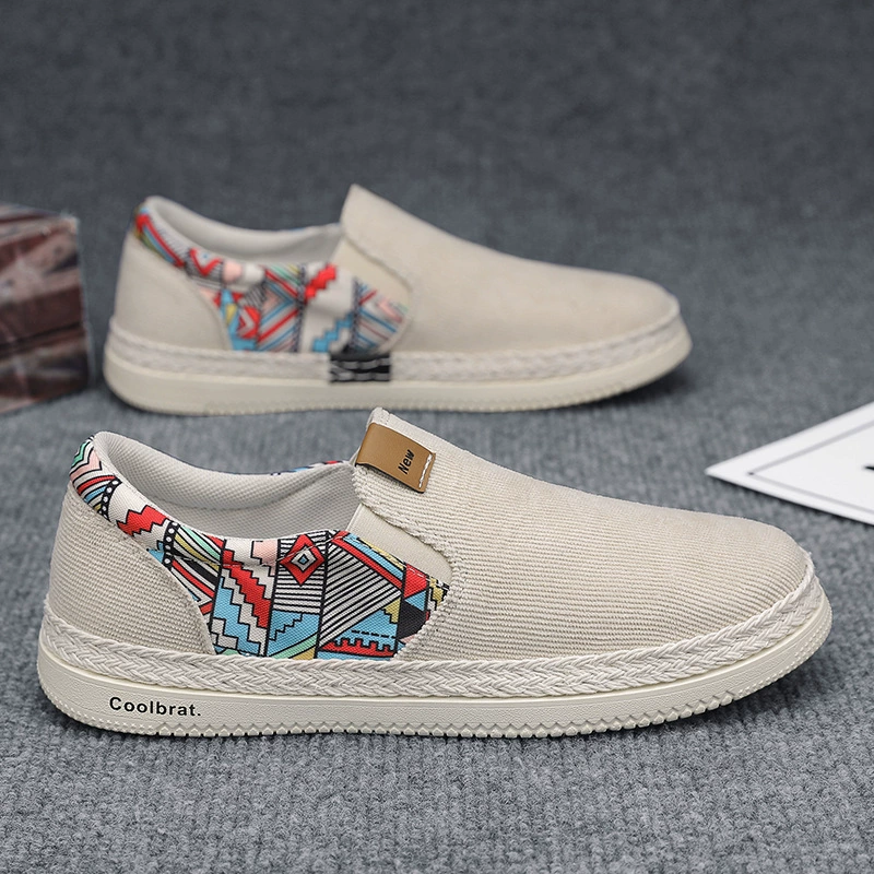 Один педаль вельветовый рыбак кроссовки 2024 новый набор ножных, спортивные повседневные плоские туфли, универсальные дышащие мужские туфли