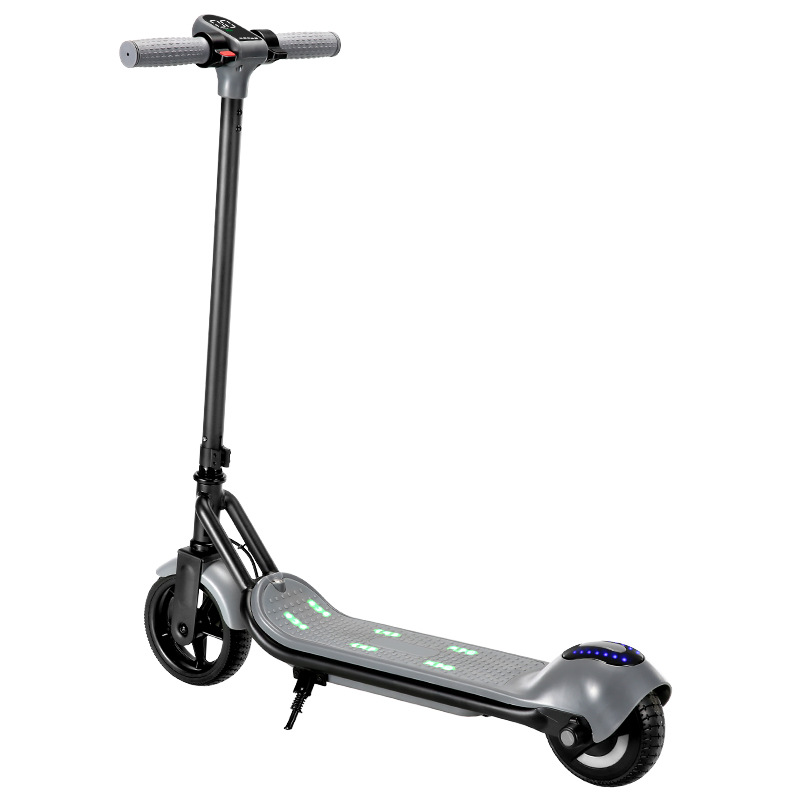 Outdoor Children's Electric Scooter, Foldable, with Music and Lights, Two-Wheeled, Suitable for Ages 6-12, Range 10Km