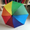 8K creative 30 % off attacking the cloth rainbow umbrella portable umbrella folding short -handle umbrella stall vinyl umbrella parasol