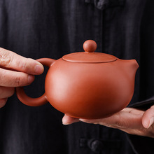 原矿紫砂壶朱泥茶壶泡茶器功夫茶具凤鸣壶陶瓷茶壶家用复古泡茶壶